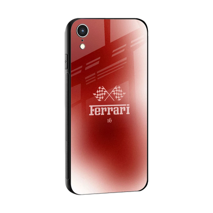 F16 sleek iphone xr cover with tempered glass back and TPU edges