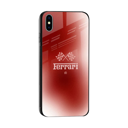 F16 sleek iphone xs max cover with tempered glass back and TPU edges