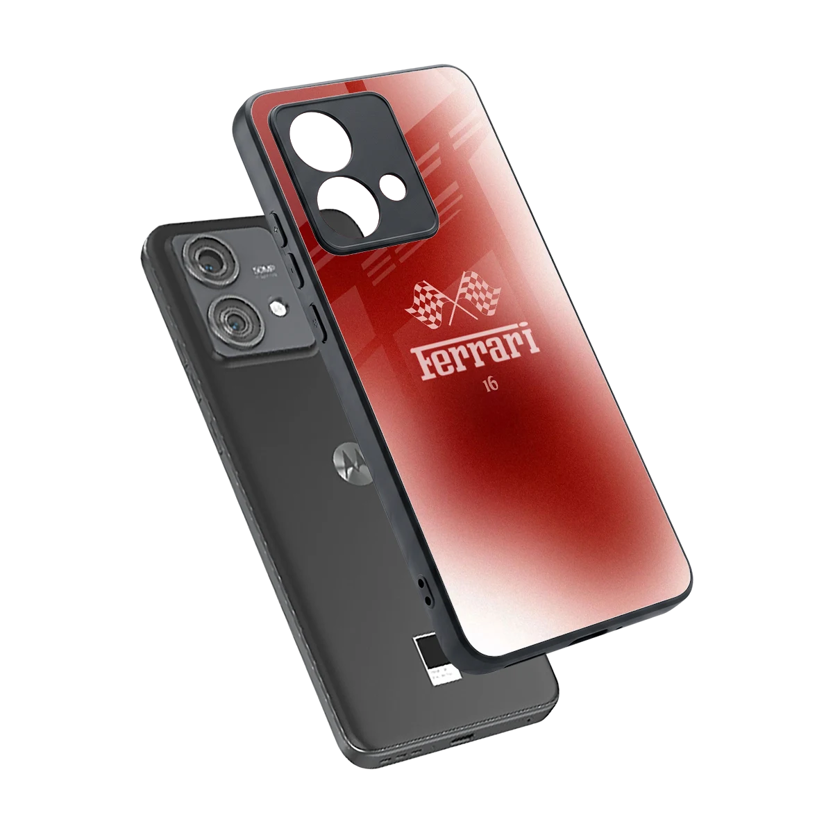 F16 sleek motorola edge 40 neo 5g cover with tempered glass back and TPU edges
