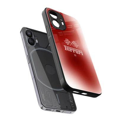 F16 sleek nothing phone 2 cover with tempered glass back and TPU edges