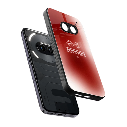 F16 sleek nothing phone 2a cover with tempered glass back and TPU edges