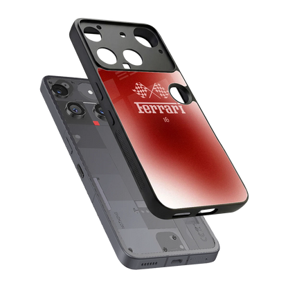 F16 sleek nothing phone 3 cover with tempered glass back and TPU edges