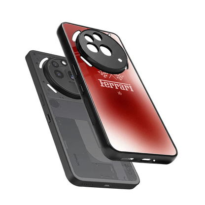 F16 sleek nothing phone 3a pro cover with tempered glass back and TPU edges