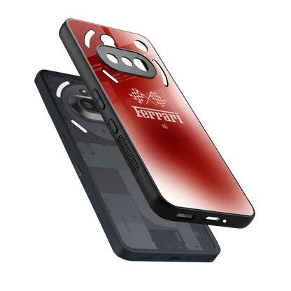 F16 sleek nothing phone 3a cover with tempered glass back and TPU edges