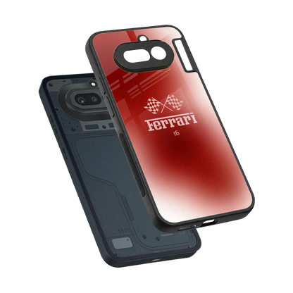 F16 sleek nothing phone 4a cover with tempered glass back and TPU edges