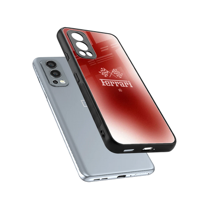 F16 sleek oneplus nord 2 cover with tempered glass back and TPU edges