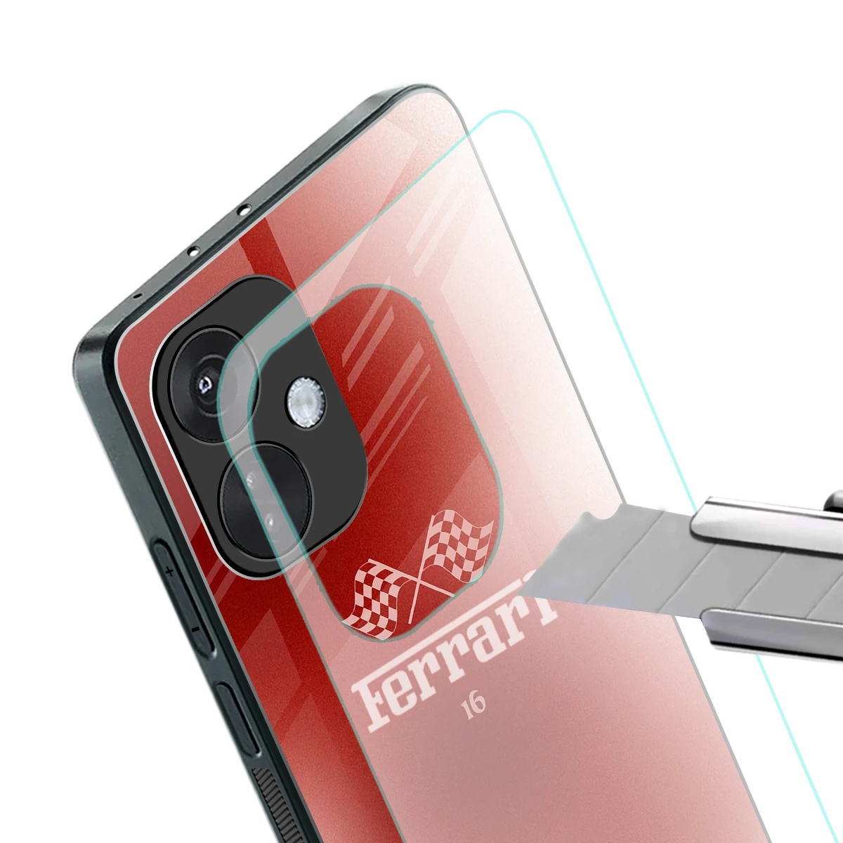 F16 stylish phone case for oneplus nord ce 3 | glossy glass and slim fit