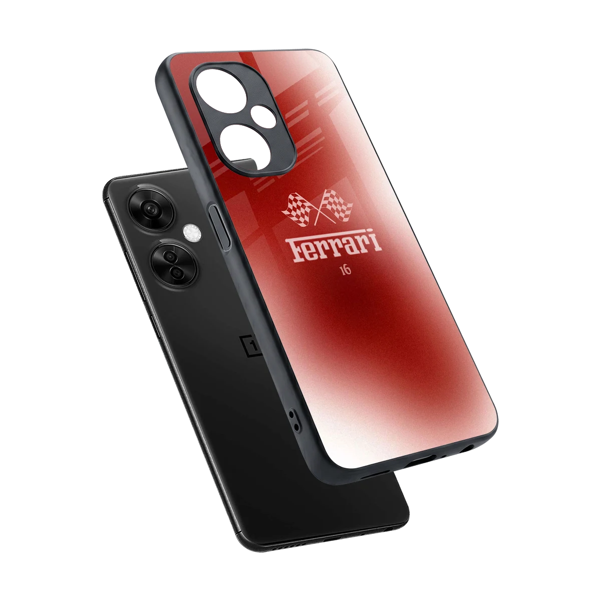F16 sleek oneplus nord ce 3 lite cover with tempered glass back and TPU edges