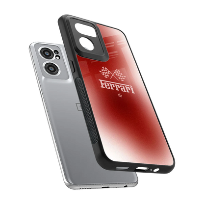 F16 sleek oneplus nord ce 2 cover with tempered glass back and TPU edges