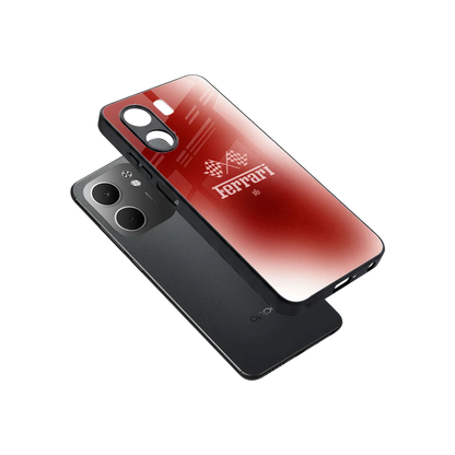 F16 sleek oppo a5x 5g cover with tempered glass back and TPU edges