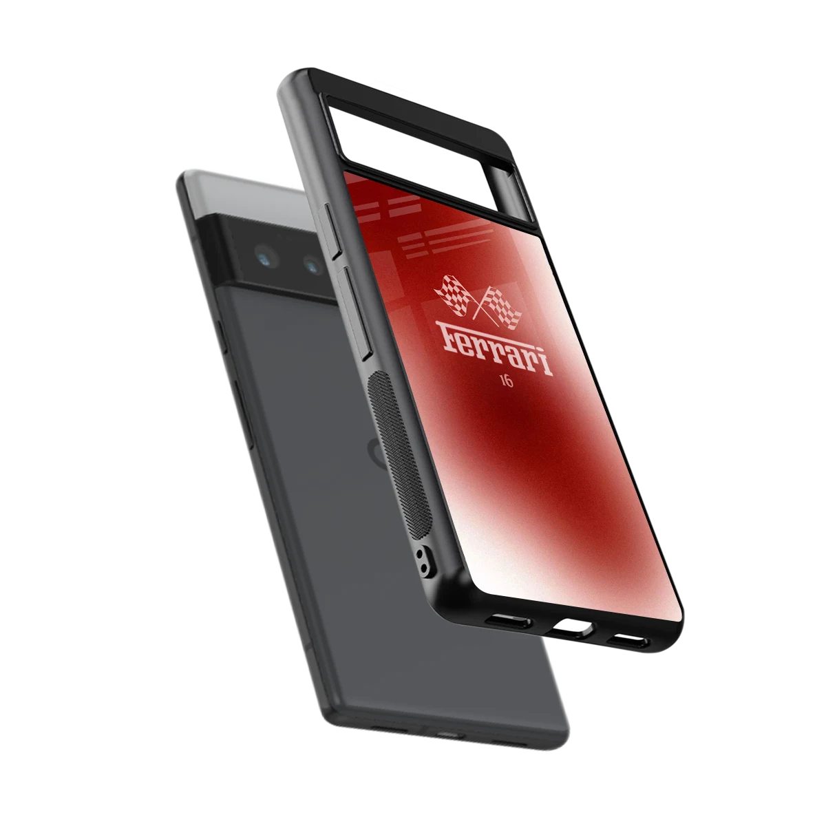 F16 sleek google pixel 6 pro cover with tempered glass back and TPU edges