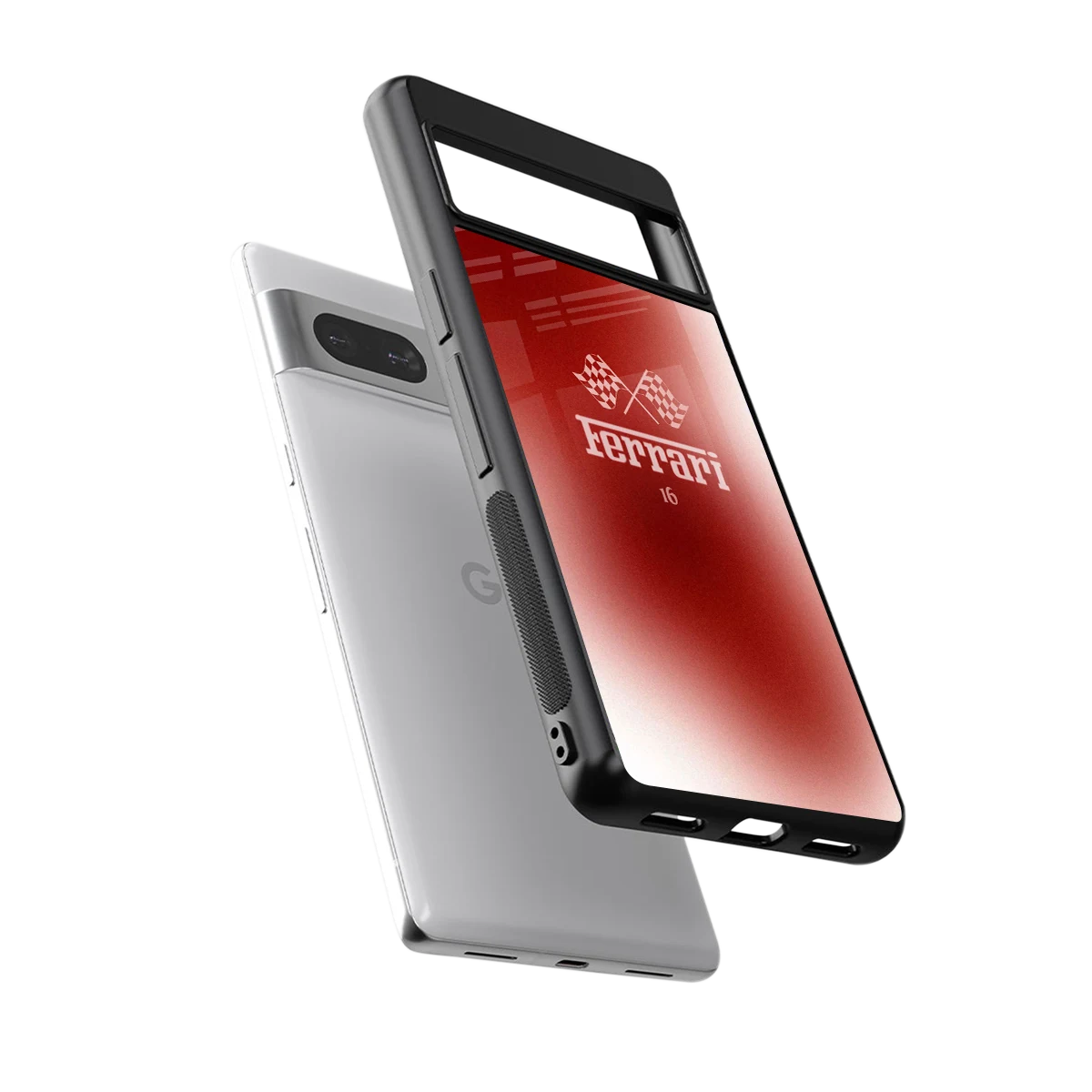 F16 sleek google pixel 7 cover with tempered glass back and TPU edges