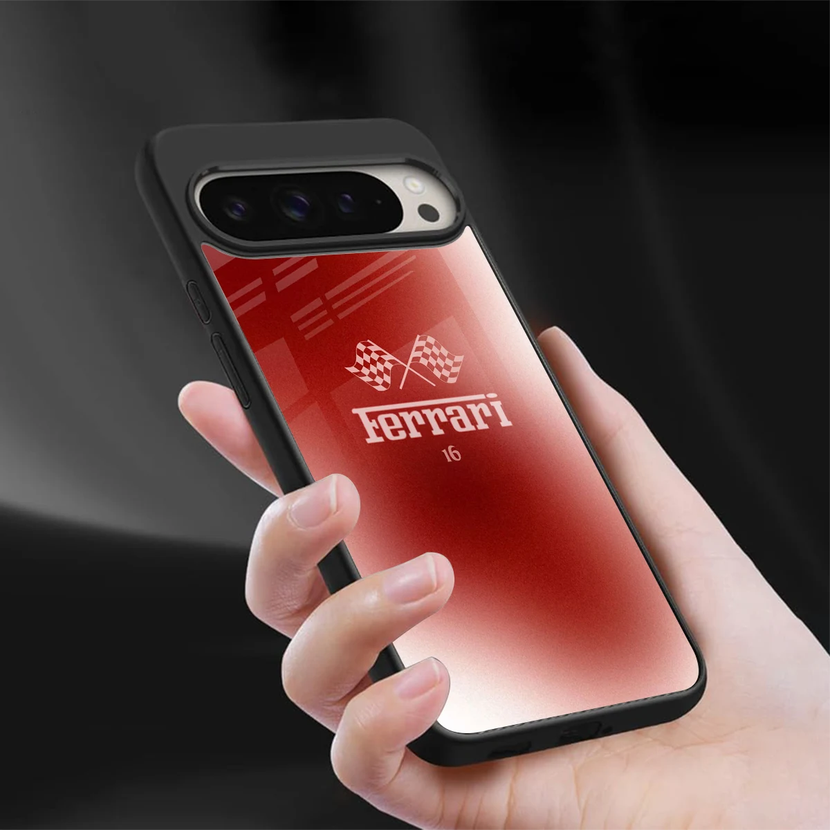 F16 sleek google pixel 9 pro cover with tempered glass back and TPU edges