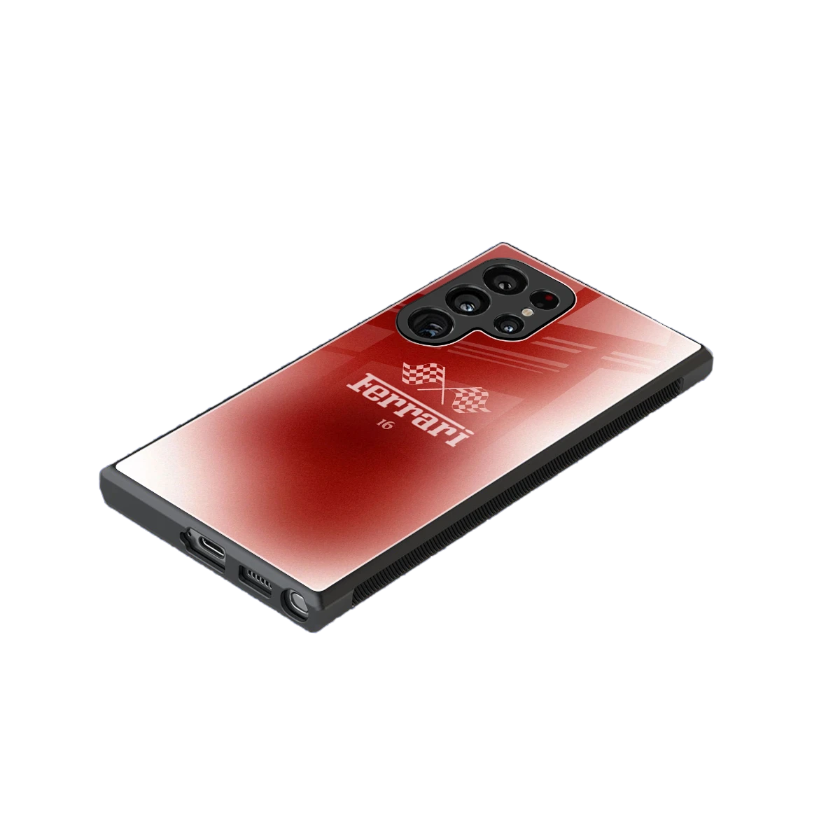 F16 stylish phone case for samsung galaxy s23 ultra | glossy glass and slim fit