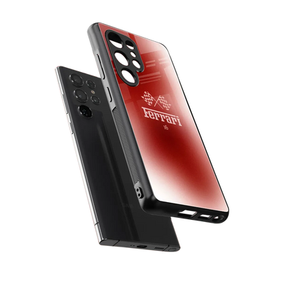 F16 sleek samsung galaxy s25 ultra cover with tempered glass back and TPU edges