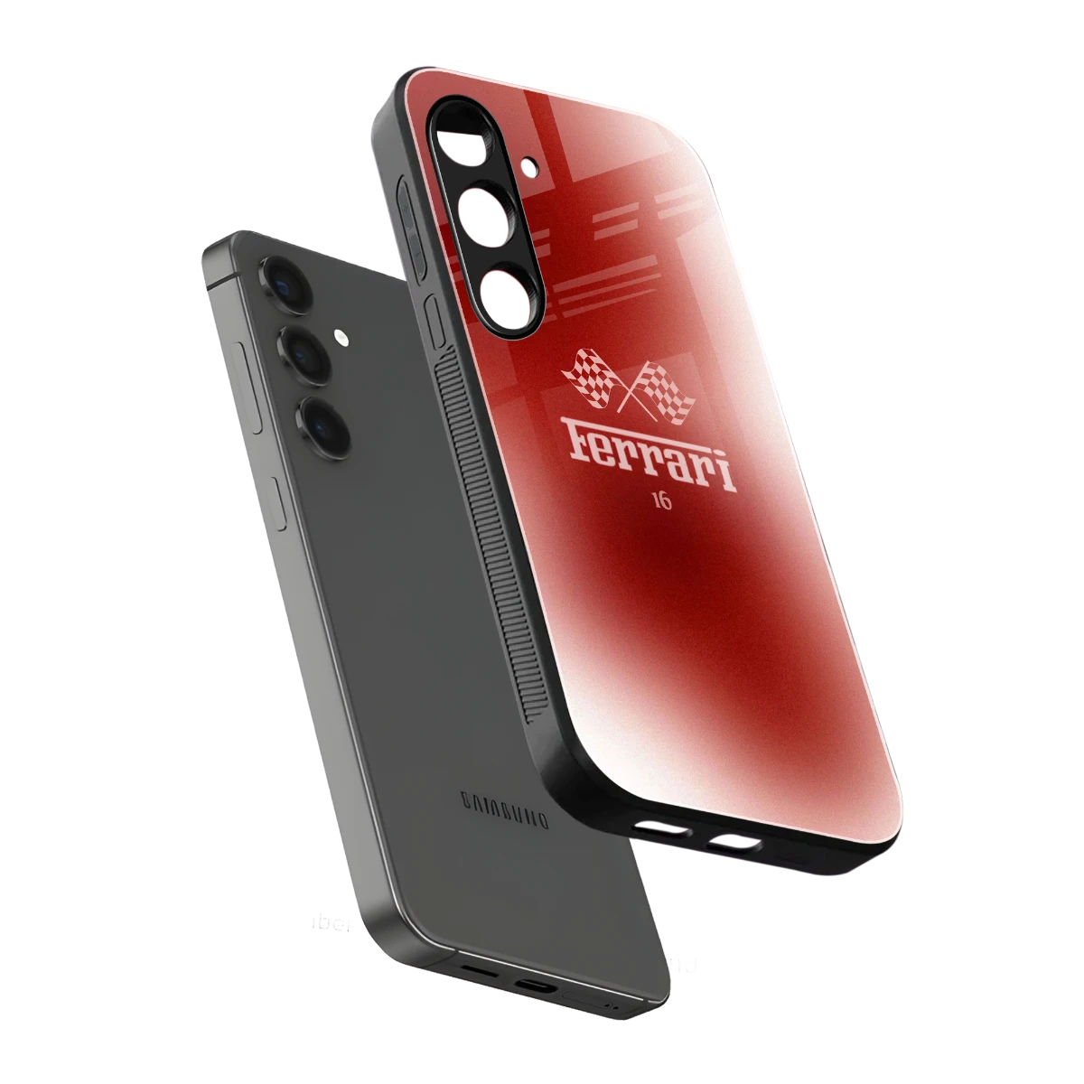 F16 sleek samsung galaxy s25 cover with tempered glass back and TPU edges