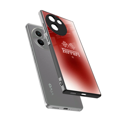 F16 sleek vivo v30e cover with tempered glass back and TPU edges