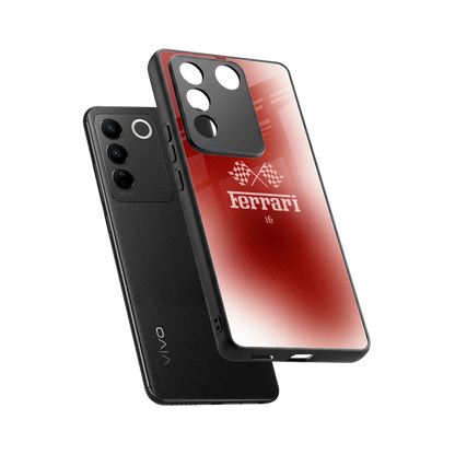 F16 sleek vivo v27 5g cover with tempered glass back and TPU edges
