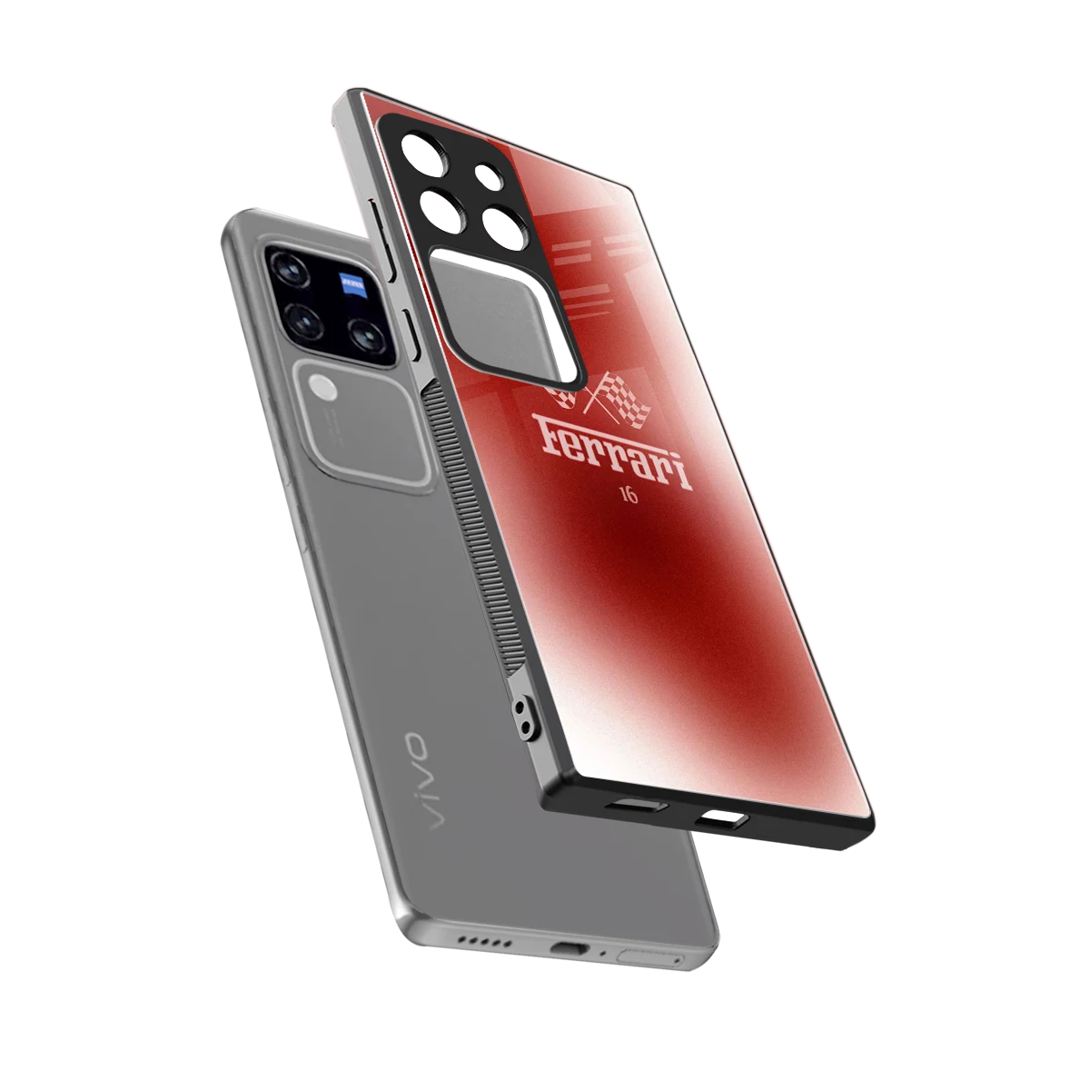F16 sleekvivo v30 pro cover with tempered glass back and TPU edges