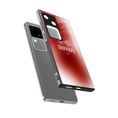 F16 sleek vivo v30 cover with tempered glass back and TPU edges