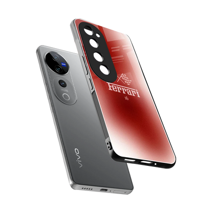 F16 sleek vivo v40 pro cover with tempered glass back and TPU edges