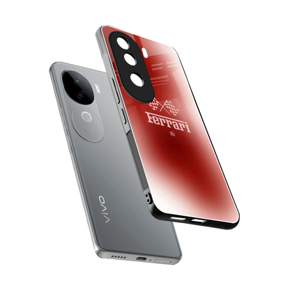 F16 sleek vivo v40e cover with tempered glass back and TPU edges