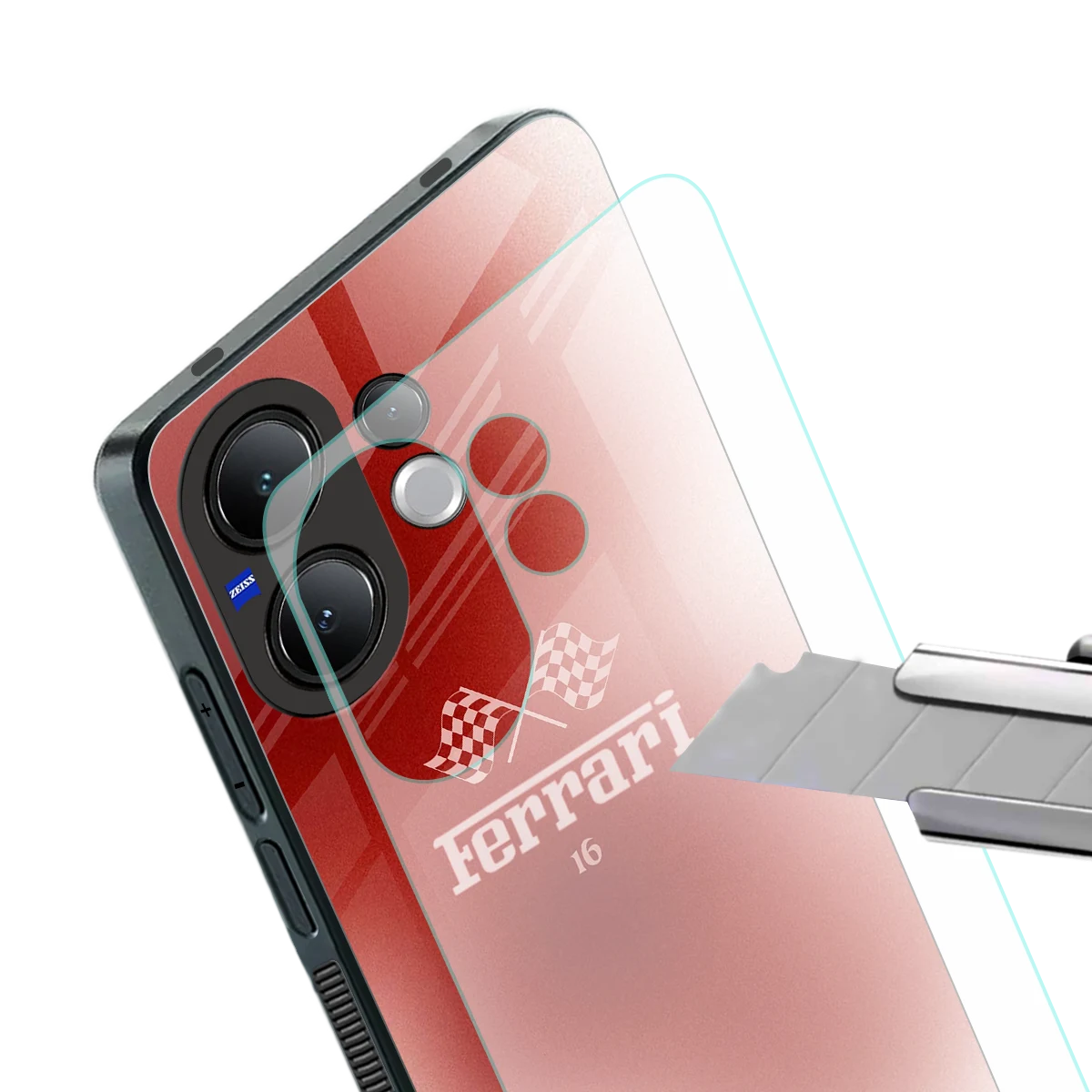 F16 stylish phone case for vivo v60 | glossy glass and slim fit
