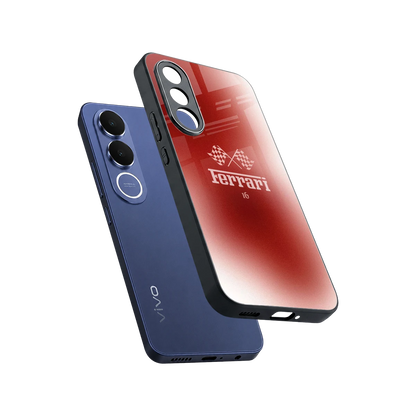 F16 sleek vivo v70 fe cover with tempered glass back and TPU edges