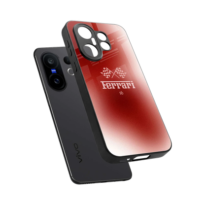 F16 sleek vivo x200 fe cover with tempered glass back and TPU edges