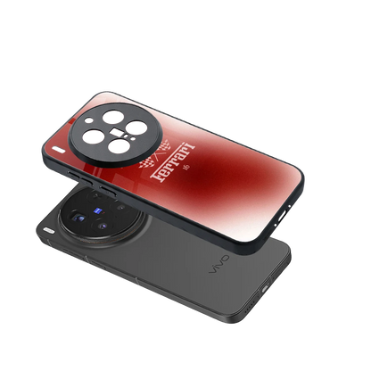 F16 sleek vivo x300 pro cover with tempered glass back and TPU edges