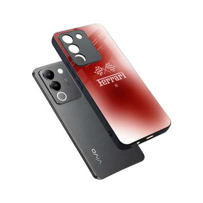 F16 sleek vivo y200 5g cover with tempered glass back and TPU edges