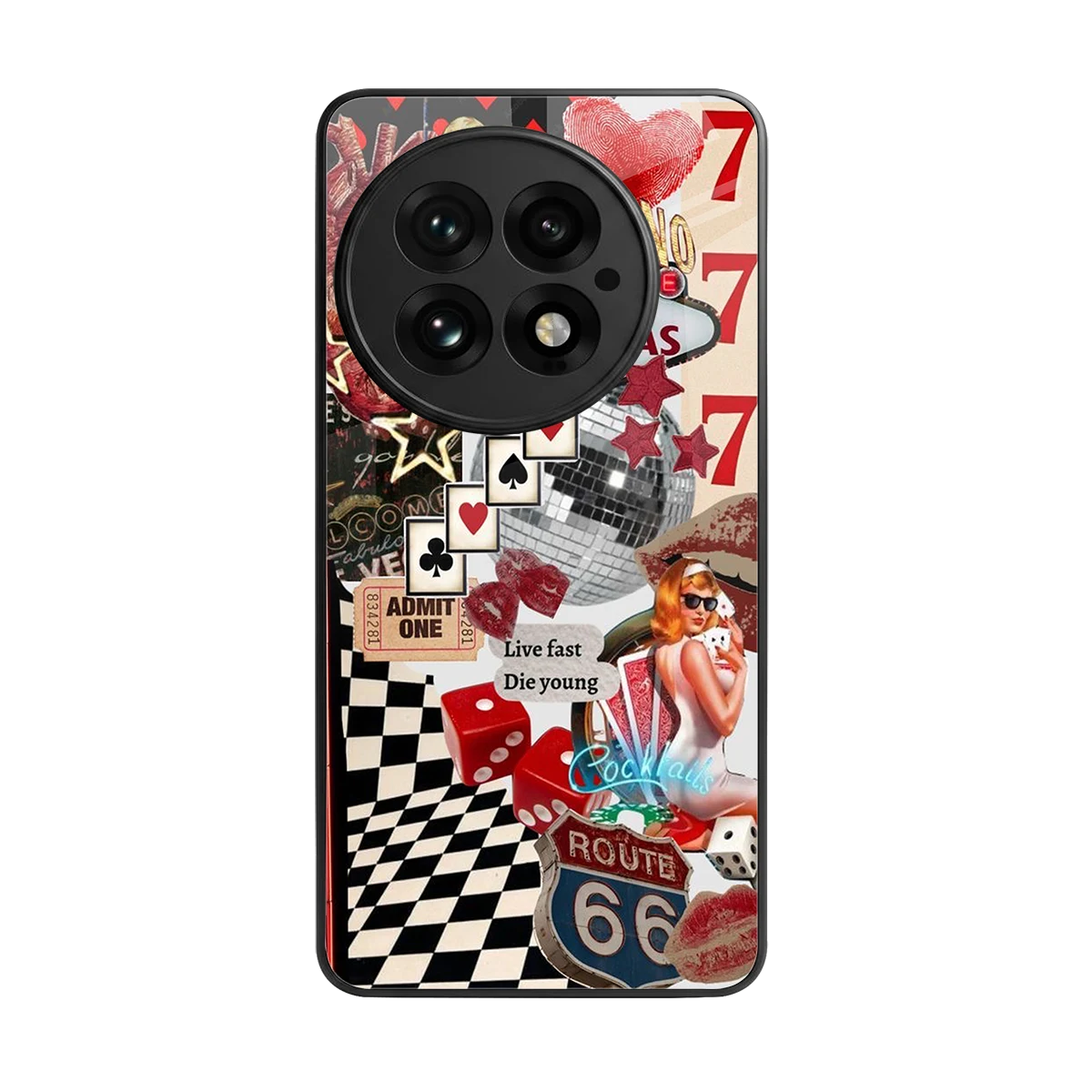 Fabulous Vegas back phone cover | glass case for oneplus 13