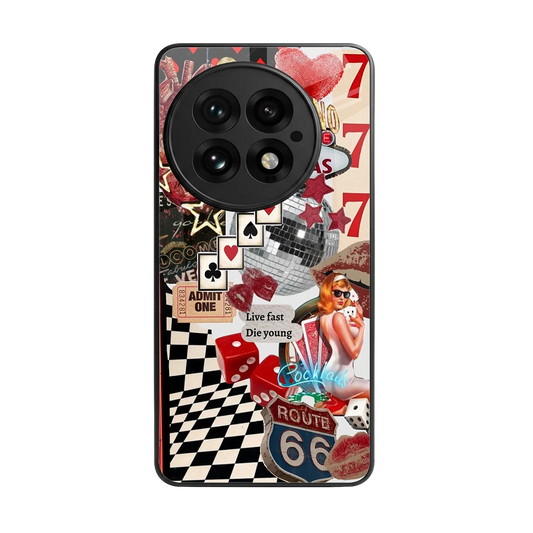 Fabulous Vegas back phone cover | glass case for oneplus 13