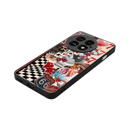 Fabulous Vegas stylish phone case for oneplus 13 | glossy glass and slim fit