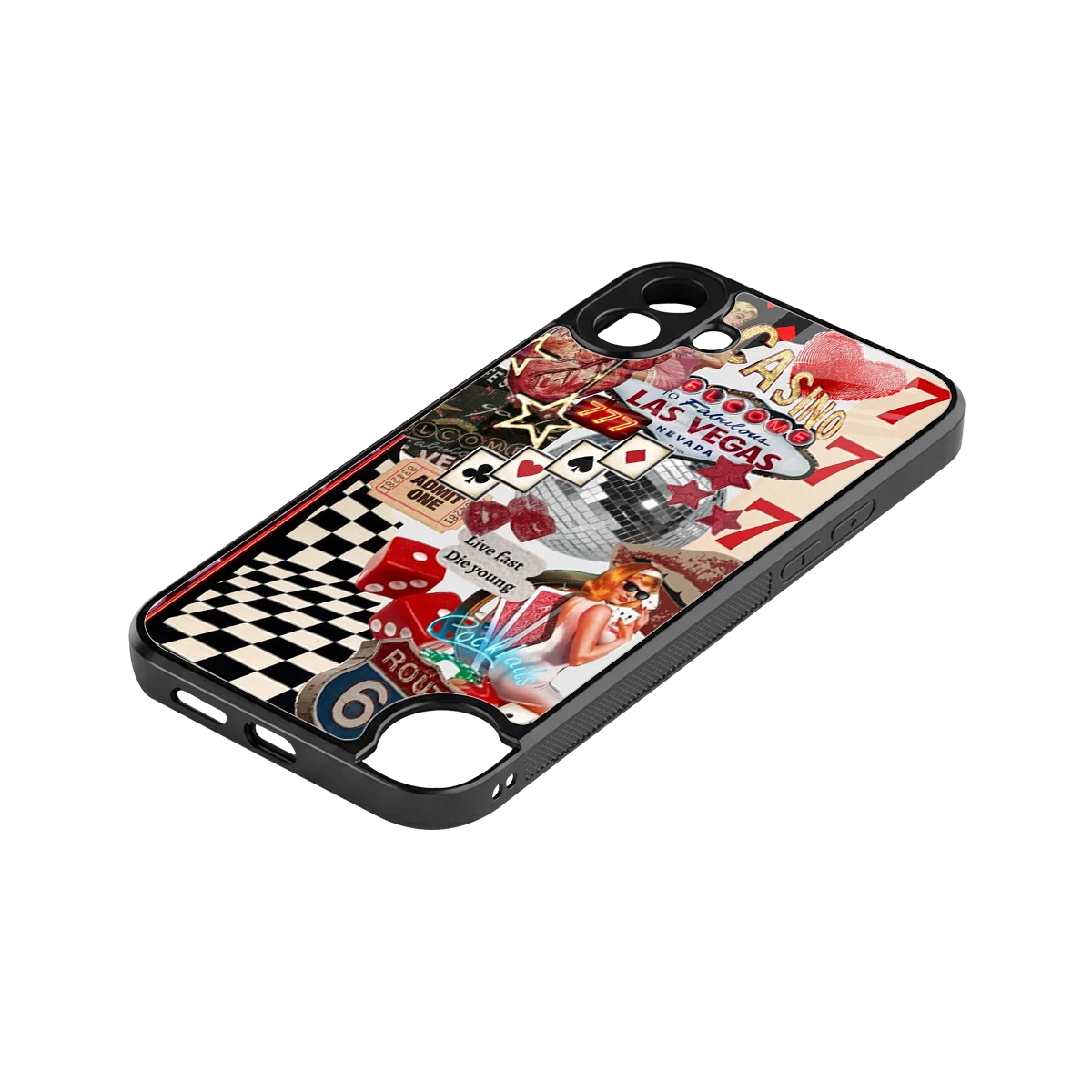 Fabulous Vegas stylish phone case for cmf nothing phone 1 | glossy glass and slim fit