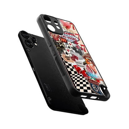 Fabulous Vegas sleek cmf nothing phone 2 pro cover with tempered glass back and TPU edges