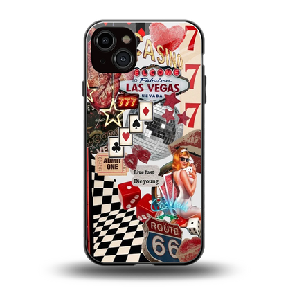 Fabulous Vegas back phone cover | glass case for iphone 15 plus
