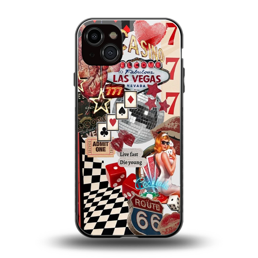 Fabulous Vegas back phone cover | glass case for iphone 15 plus