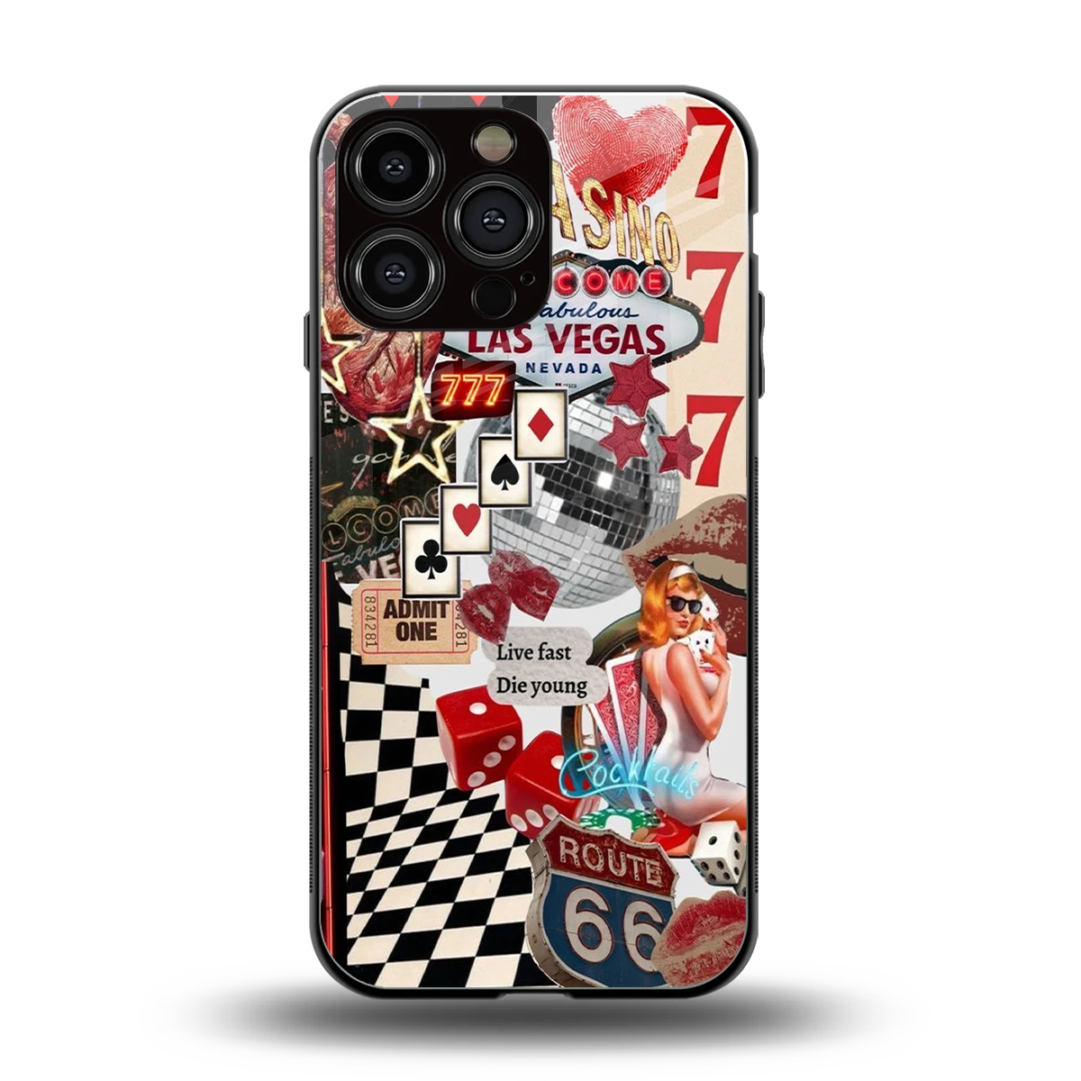 Fabulous Vegas back phone cover | glass case for iphone 15 pro max
