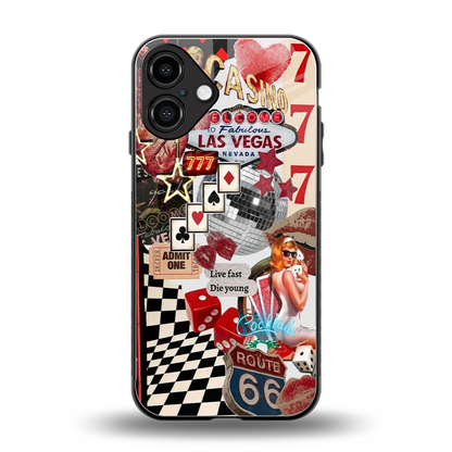 Fabulous Vegas back phone cover | glass case for iphone 16 plus