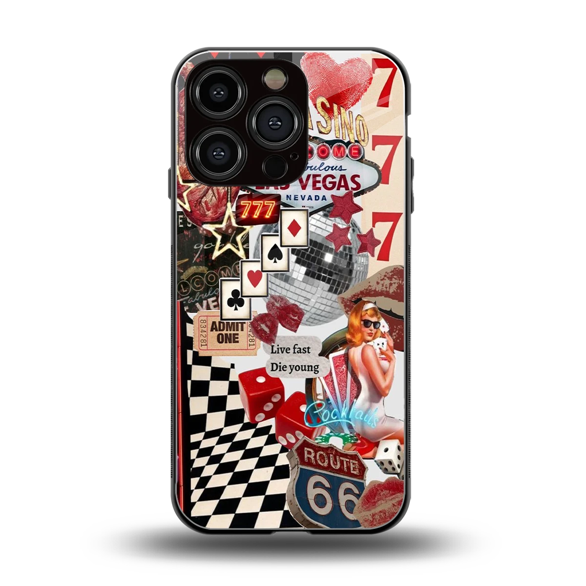 Fabulous Vegas back phone cover | glass case for iphone 16 pro