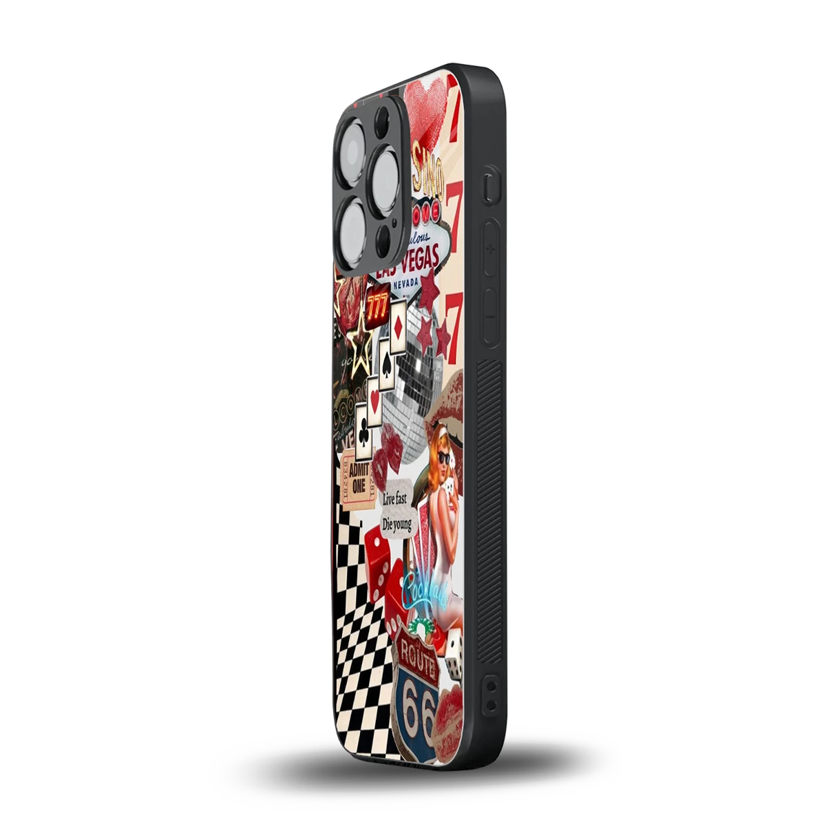 Fabulous Vegas iphone 16 pro mobile cover | shockproof glass phone case