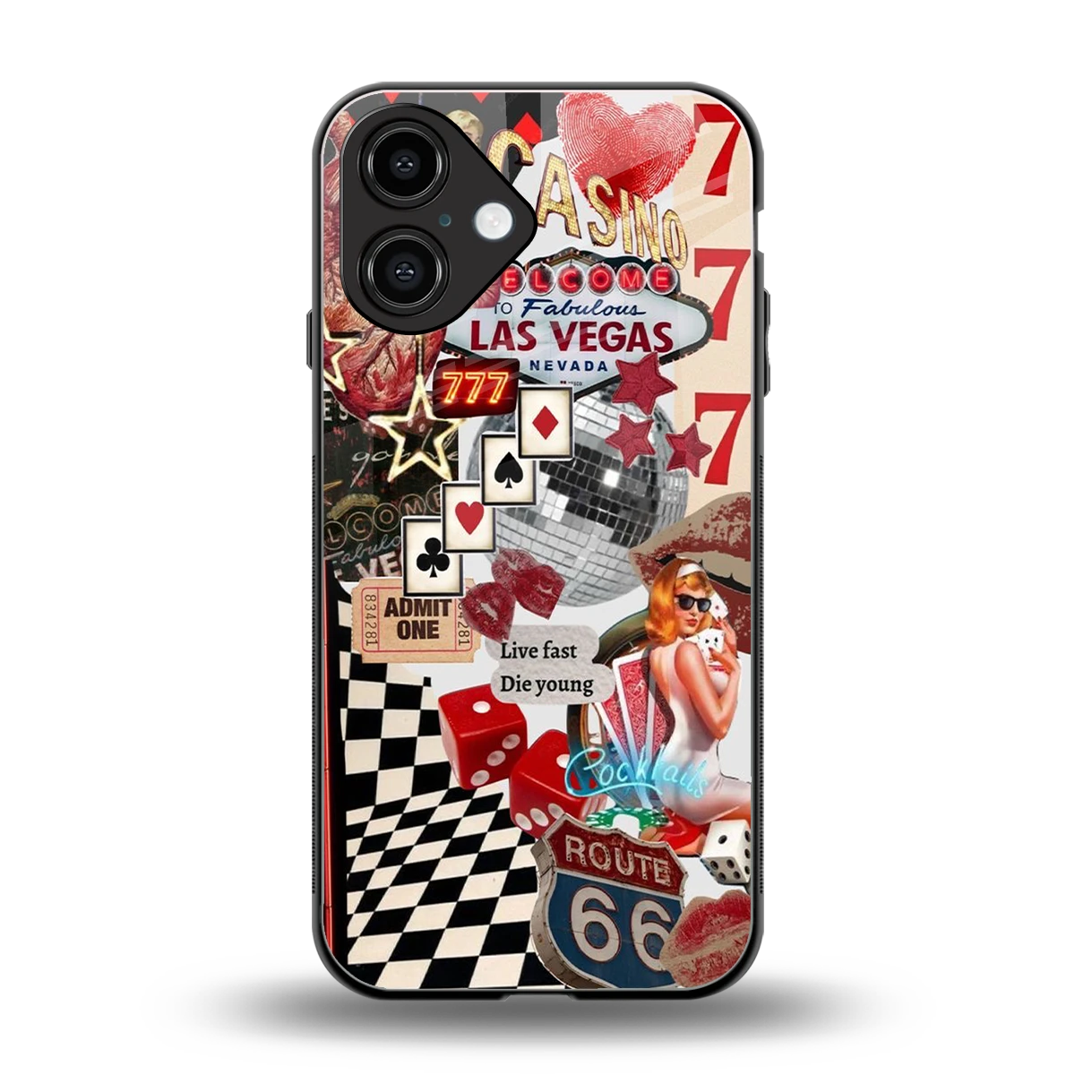 Fabulous Vegas back phone cover | glass case for iphone 16