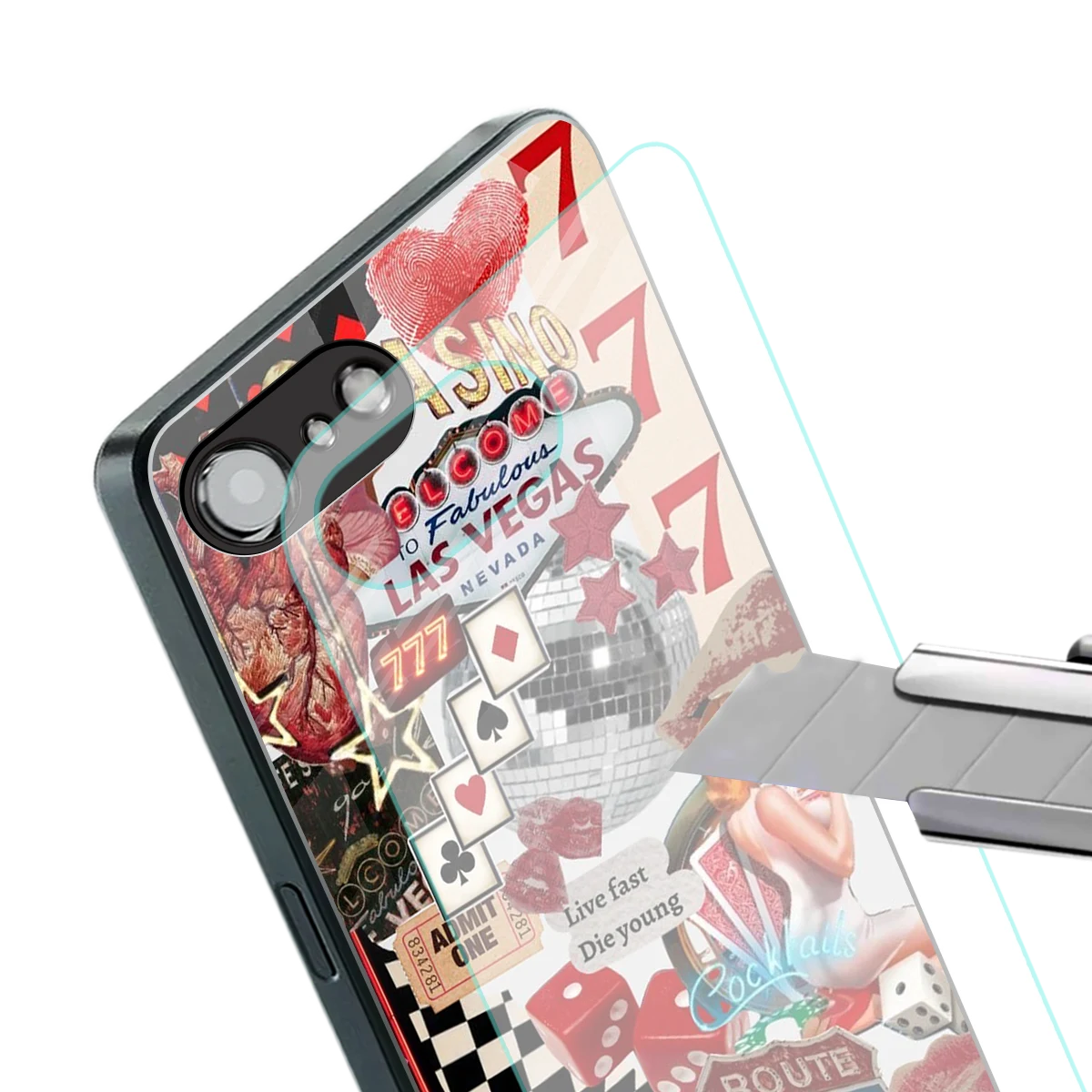 Fabulous Vegas stylish phone case for iphone 17e | glossy glass and slim fit