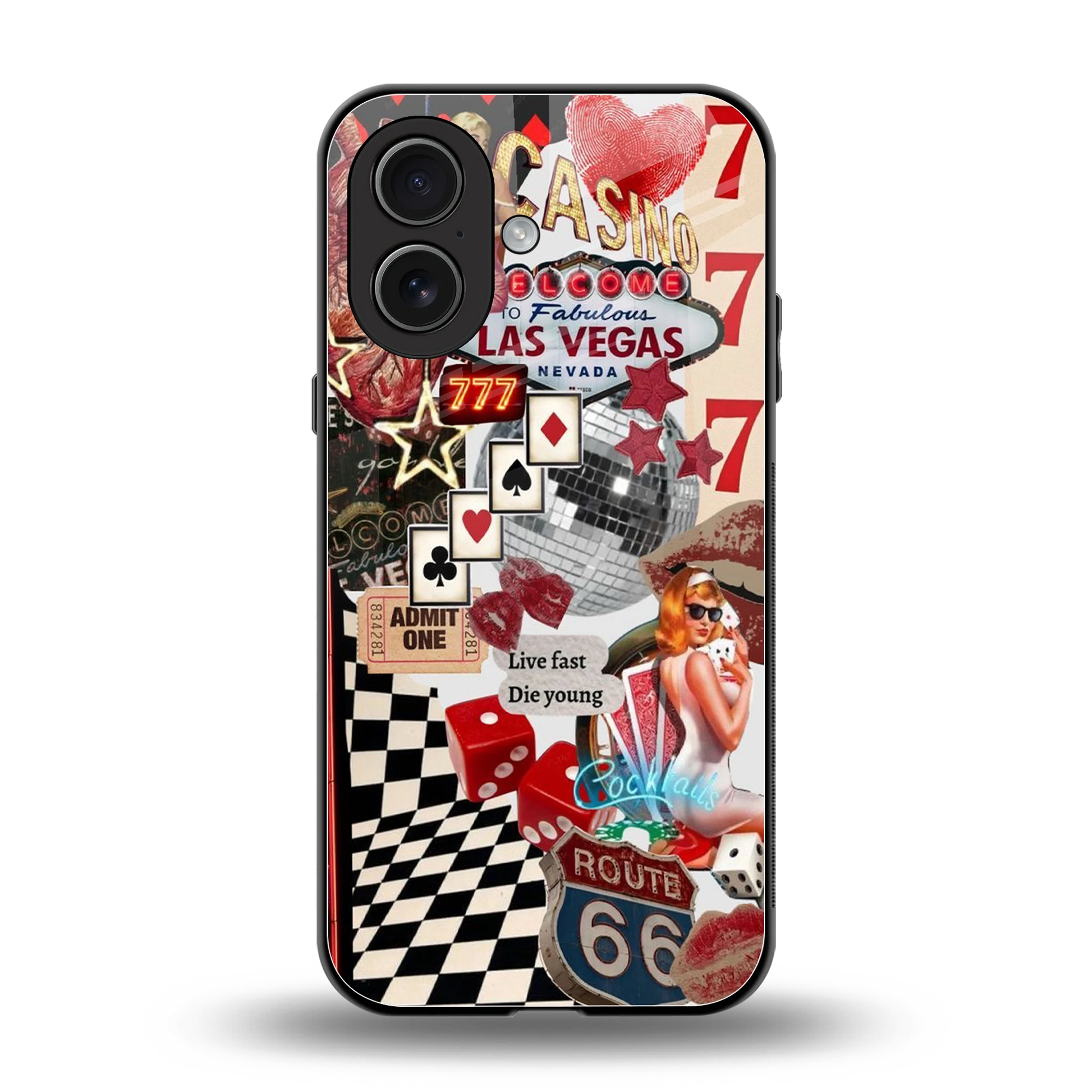 Fabulous Vegas back phone cover | glass case for iphone 17