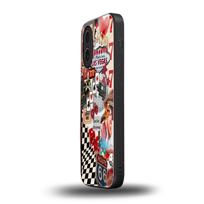 Fabulous Vegas iphone 17 mobile cover | shockproof glass phone case