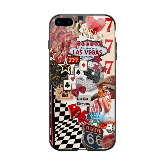 Fabulous Vegas back phone cover | glass case for iphone 8 plus