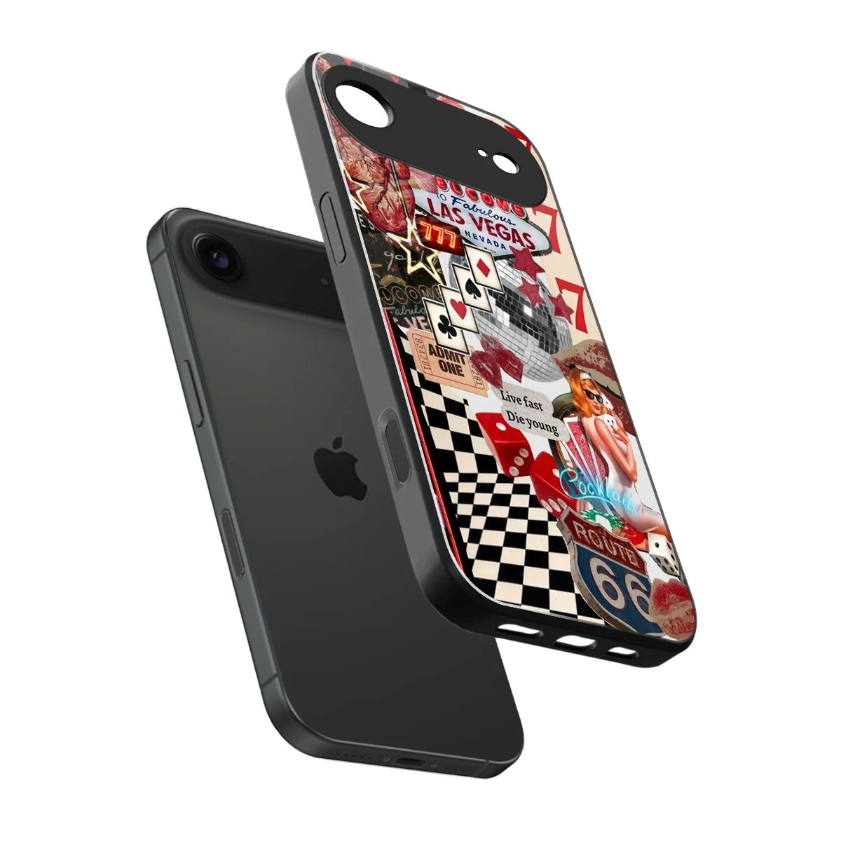 Fabulous Vegas sleek iphone air cover with tempered glass back and TPU edges
