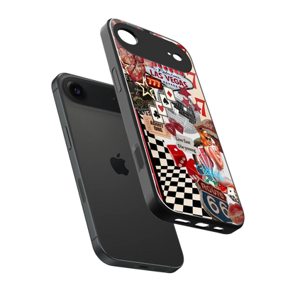 Fabulous Vegas sleek iphone air cover with tempered glass back and TPU edges
