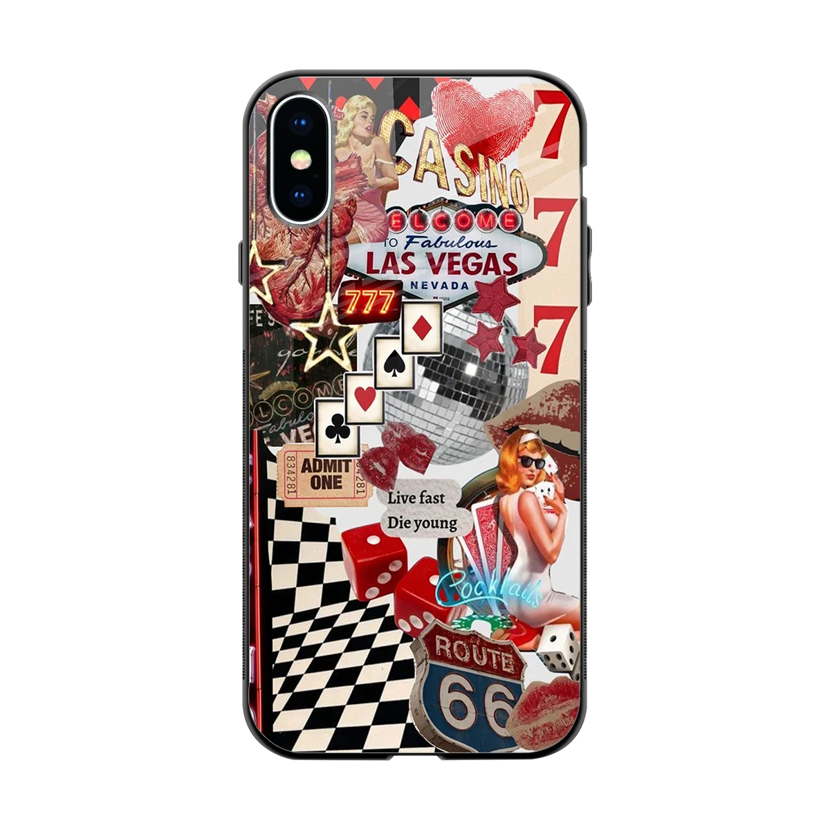 Fabulous Vegas back phone cover | glass case for iphone x